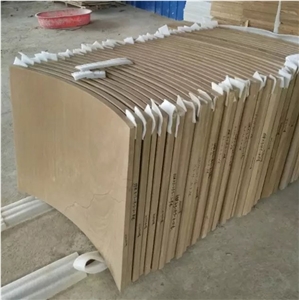 Stone Yellow Wood Sandstone Column for Building