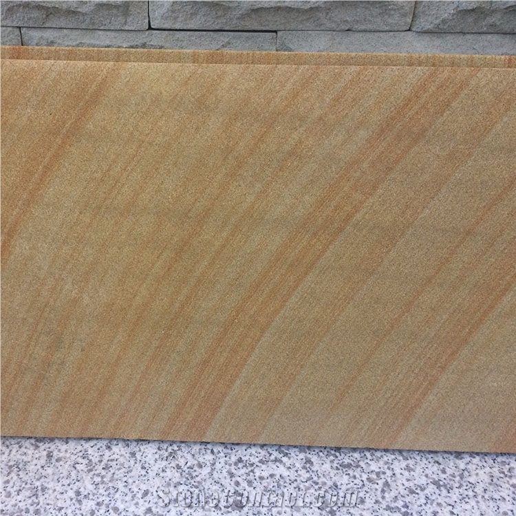 Yellow Sandstone Tiles Honed Surface 600*300*30 mm