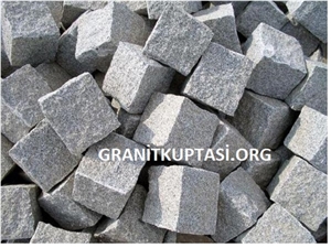 Bergama Grey Granite Cube Stone