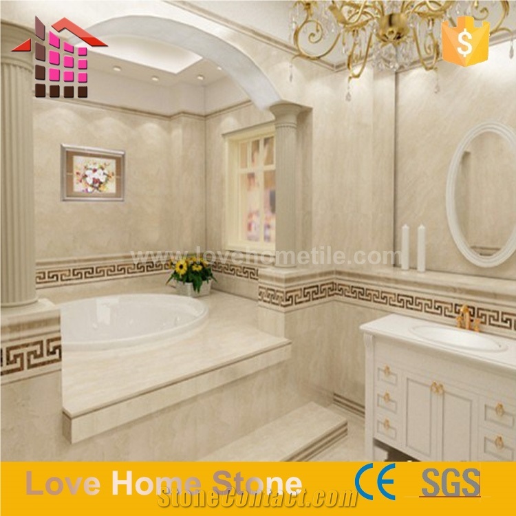 Oman Beige Marble Slabs & Tiles, Polished Marble Floor Covering Tiles, Walling Tiles
