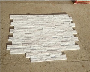 Natural White Quartzite Wall Cladding Cultured Stone
