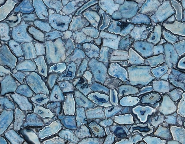 Turquoise Blue Agate Wild Semiprecious Stone