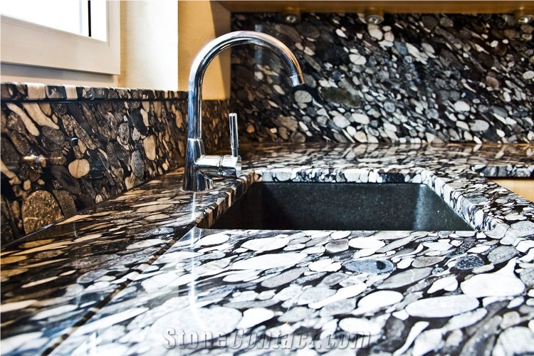 Nero Marinace- Black Marinace Granite Kitchen Countertop