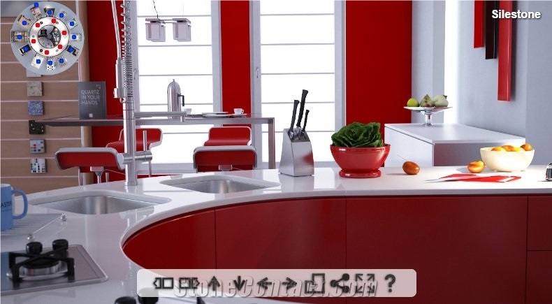 Silestone Custom Design Kitchen Countertops