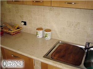 Giallo Istria Marble Polished Honed Kitchen Countertops