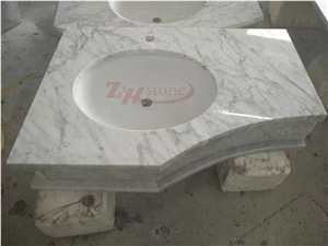 Guangxi White Marble Vanity Top for Hotel