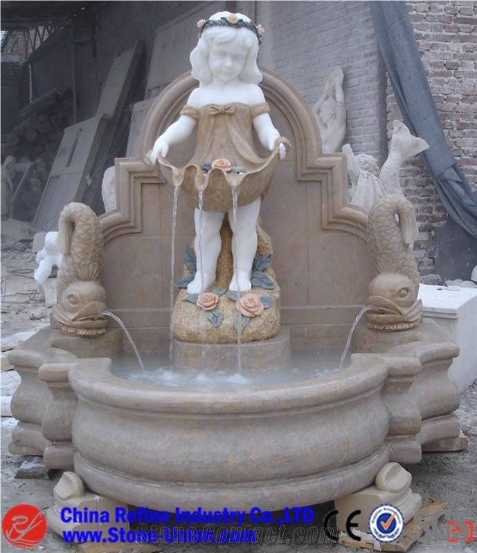 Beige Marble Fountain,Garden Fountain Manufacturer,Supplier,Water Marble Fountain ,Indoor Fountain