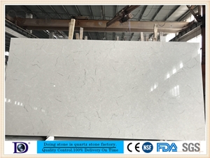 Beige Marble Vein Quartz Slab,Solid Surface Stone,2cm Engineered Quartz Stone Slabs,3cm Polished Quartz Slab7520