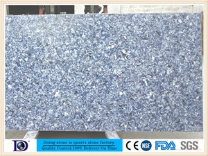 New Bule Quartz Slabs in China,Engineered Bule Quartz Stone for Kitchen,2cm Blue Solid Surface Quartz Slabs in Canada,3cm Silestone Blue Quartz Stone in Usa from Doingstone7509