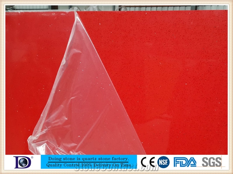 Red Galaxy Quartz Stone,2cm Polished Quartz Slabs,3cm Engineered Quartz Slabs in Usa,A Quality Quartz Slabs 7630