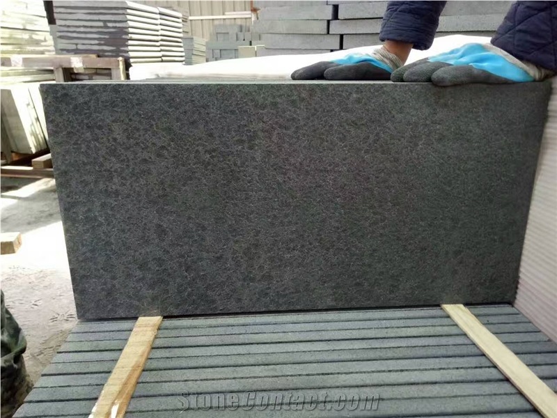 Chinese New G684 Granite Slabs &Tiles China Black Granite Honed & Flamed Finishing/ Special Shape Tiles/ Stripes/Project Tiles