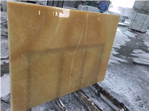 Chinese Yellow Onyx Big Slabs/ Project Tiles/Household Decoration/Walling/Flooring