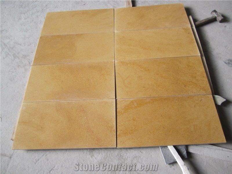 Pakistan Rojal Gold Limestone/American Gold Limestone/Yellow Limestone Slabs,Honed Tiles for Exterior Wall Cladding