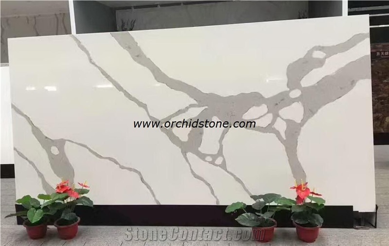 New Style Calacatta Classic Quartz Surface Slabs for Hotel Countertops,Work Tops,Bar Tops,Island Tops,Cambria New Style Calacatta Engineered Stoen,Silestone New Style Solid Surface,Caesarstone
