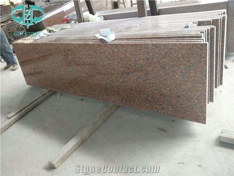 Cheap G562 Chinese Maple Red Granite Slabs,Maple Red for Bathroom Vanity Tops,Maple Red Granite Kitchen Countertops with Splash