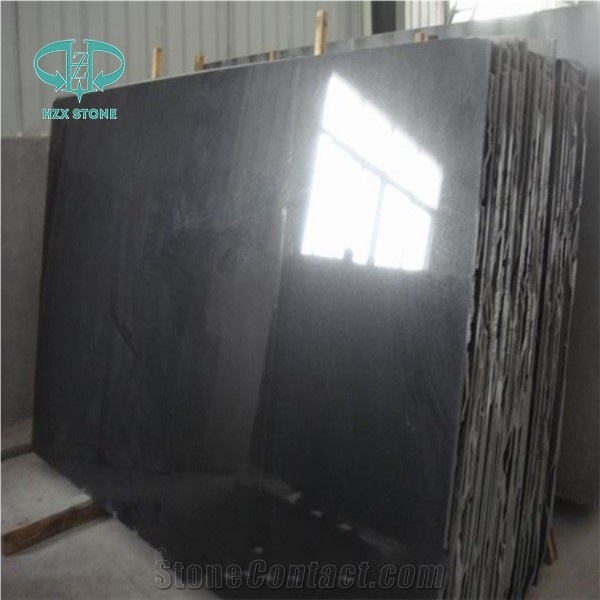 China Absolute Black Granite/ Mogolia Black Granite for Kitchen Tops
