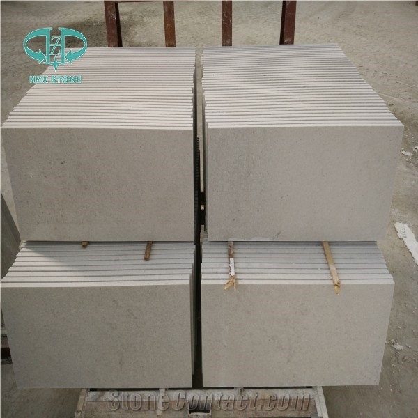 China Guangxi White/Grey Travertine Polished/Honed Marble Floor Tiles/Slabs for Covering