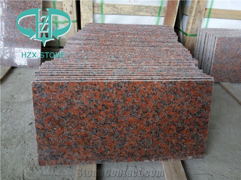 China Polished G562 Maple Red Granite Tile,Red Granite 2cm 3cm Thickness,Polished Granite Floor Tiles Wall Tiles