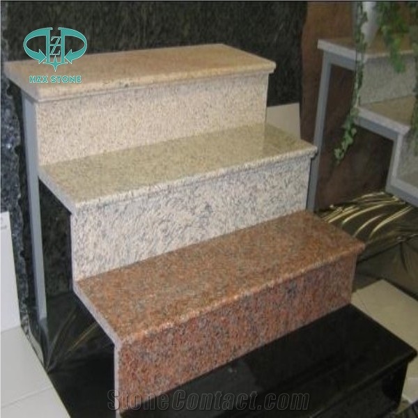 China Polished Granite Tiger Skin, Maple Red Slabs for Staircase
