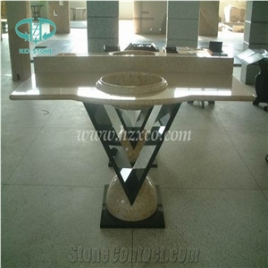 Chinese Polished Yellow G682 Granite Bathroom Vanity Top