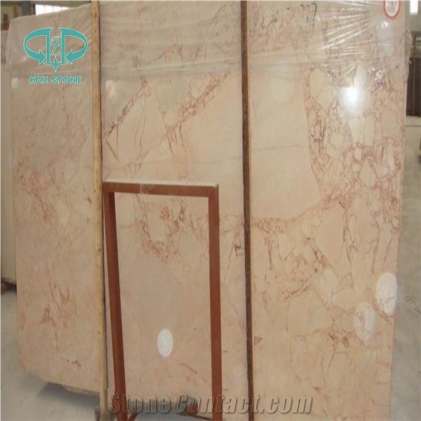 Competitive Price Good Quality Rose Cream Marble Slab