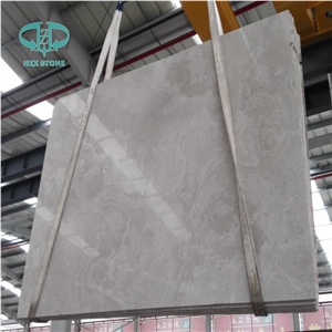 Cross-Cut Polished Guizhou White Wooden/Serpeggiante/Grain Marble Slabs for Floor Covering/Wall Cladding
