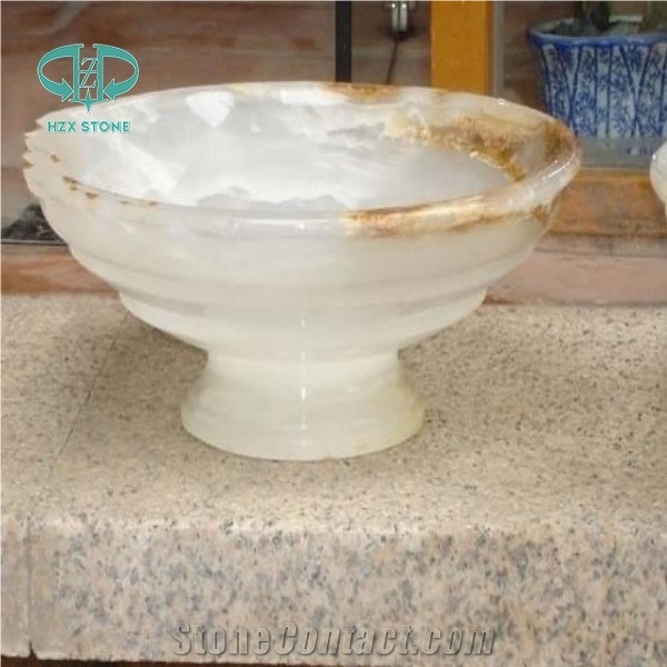 Full Set White Onyx Vanity Top,Granite Sink,Granite Bathroom Countertop,Bath Design