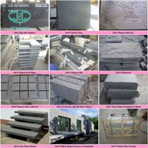 G654 Dark Grey Granite Floor Tile Paving Stone