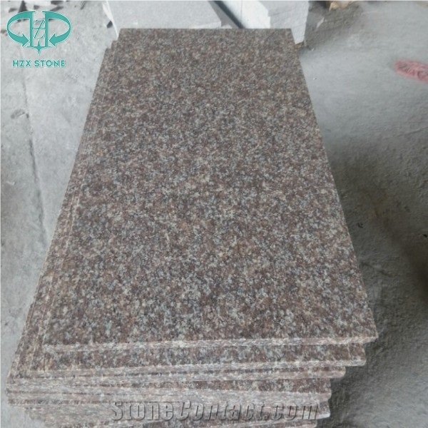 G687 Polished Tiles/China Peach Red/Low Price Granite Flooring/Pink Stone for Floor and Wall Covering