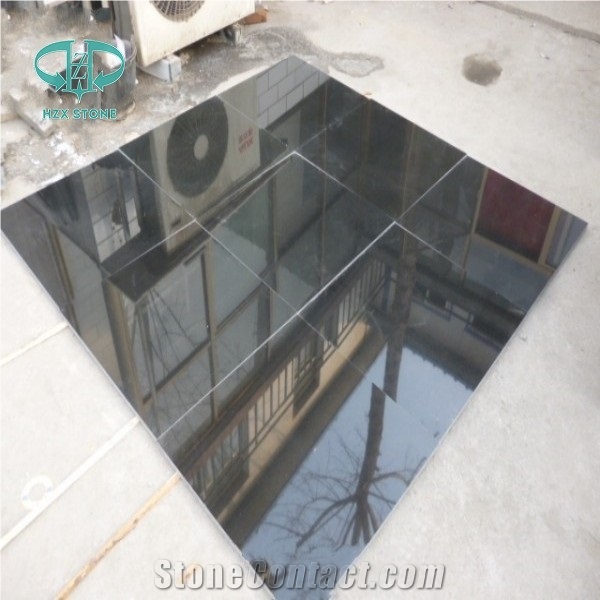 Hebei Black Granite, Absolute Black, China Black Granite Polished/Honed/Bush Hammered ,China Granite Tiles for Floor and Wall
