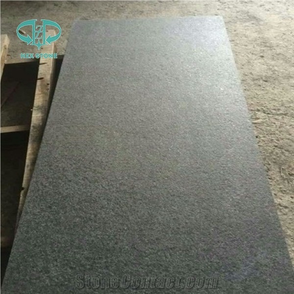 Honed G684 Black Pearl Basalt Tiles for Floor Tile and Wall Tiles