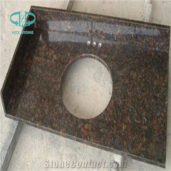 Hotsale Polished Tan Brown Imported Granite Vanity Top