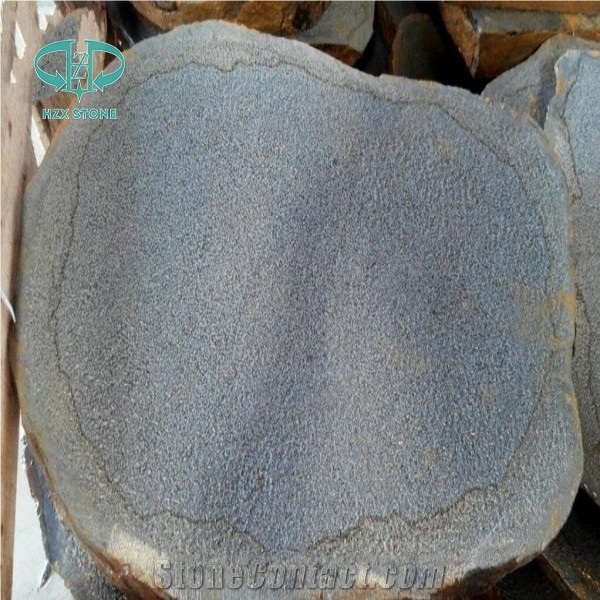 Lava Stone Round Paver, Grey Basalt Pavers,China Grey Lava Stone,Lava Paving Stone