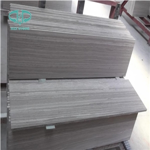 Natural Stone Guizhou White Wooden Grain,China Serpegiante Light Grey Wood Vein Polished Marble Slabs for Interior Decoration Such as Flooring/Walling