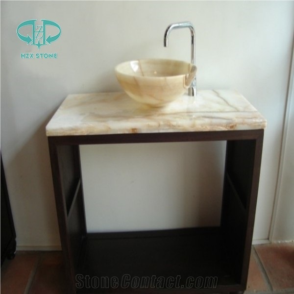 Onyx Beige Countertops,Vanity Top Granite Bath Top, Bath Top, Bath Tub, Bathroom Top, Bathroom Countertop