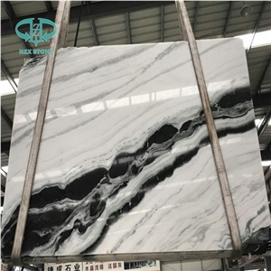 Panda White Marble Slabs Tiles/China Wall Covering Tiles/Floor Covering Tiles