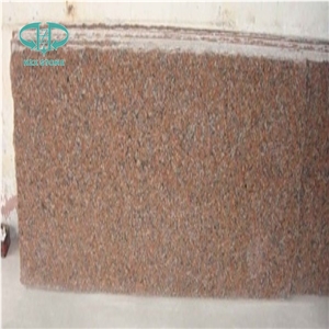 Polished G562 Granite Slab, China Red Granite