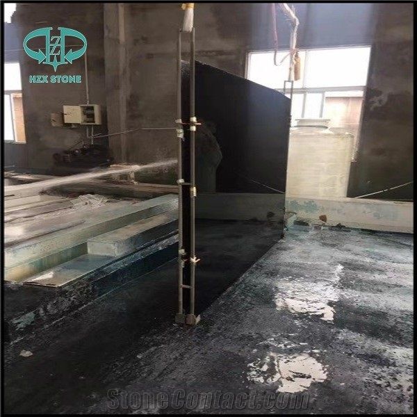 Polished Nano Glass Black Solid Surface Countertop Xiamen