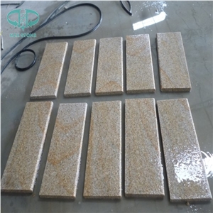 Polished Rusty Granite (G682) Slab/Tile, Yellow Granite