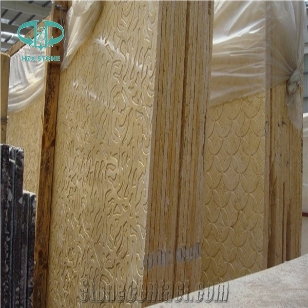 Sunny Yellow (Water Jet Surface)Beige Marble/ Sofital Gold Marble for Slab