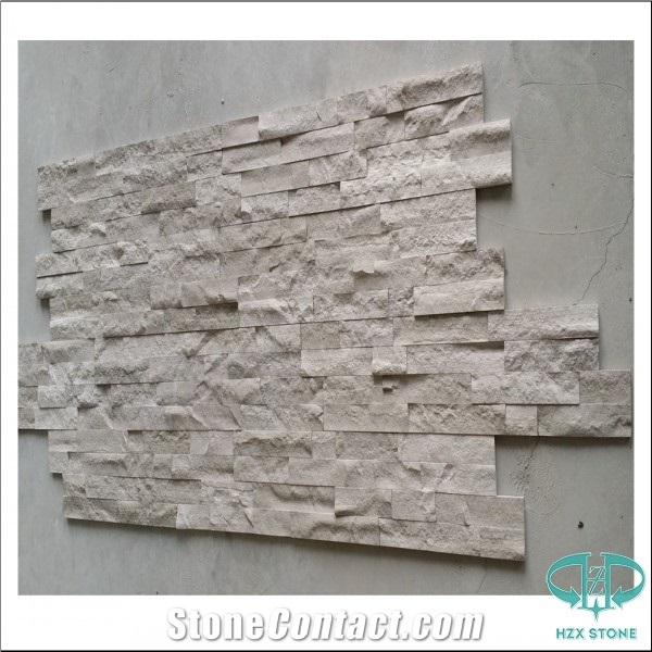 White Oak,China White Wood Vein Marble Splitted Culture Stone,Ledge Stone, Wall Cladding Panel,Stacked Stone Veneer( Corner Stone,Brick Stacked Stone),Exposed Wall Stone