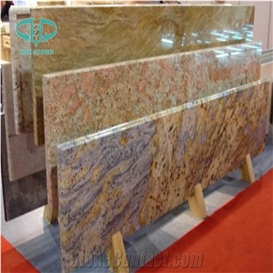 Yellow Granite Kitchentop for Prefab Table