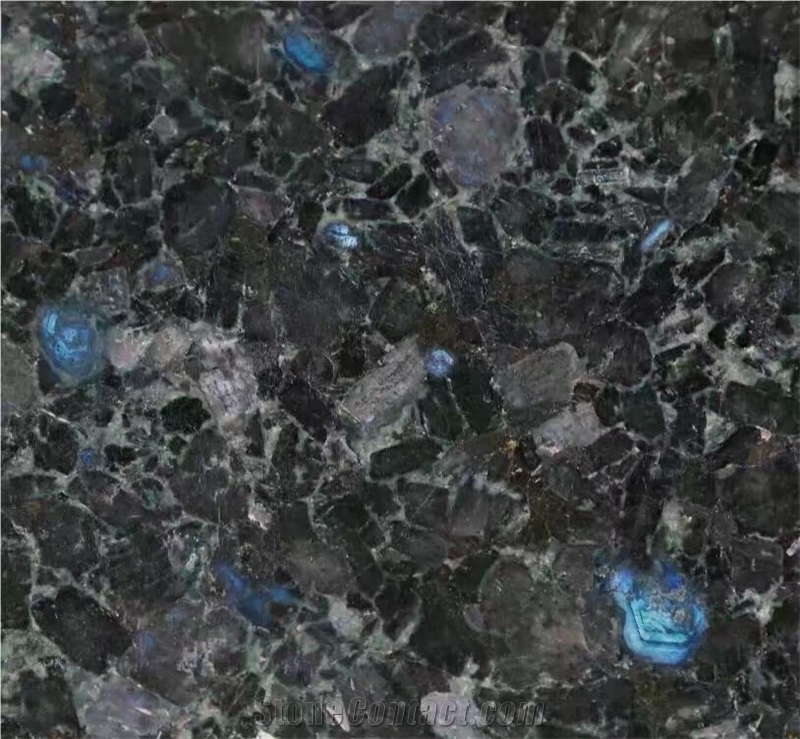 Blue Granite Tiles Volga Blue Flooring Tile for Project, Ukraine Blue Granite