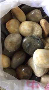 Mixed Color Pebble Stone Polished River Stone Natural Stone