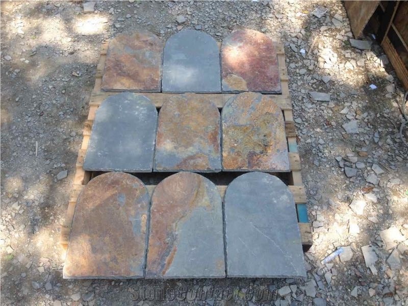 Mixed Color Slate Tiles for Roofing Tiles