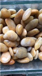 Yellow Pebble Stone,Polished River Stone Natural Stone Chips