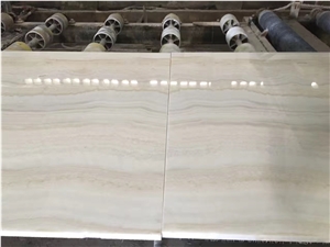 Wooden White Onyx Polished Slab and Tile