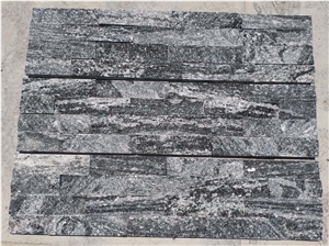 Black with White Point Cultured Stone