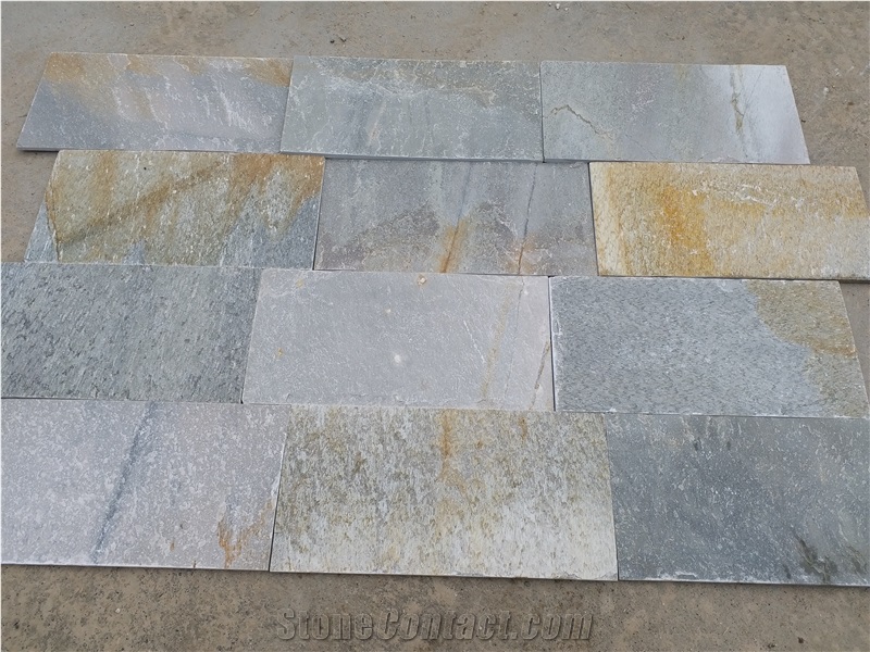 China P014 Beige Slate Slabs & Tiles