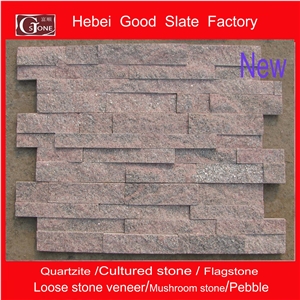 Red Quartzite Cultured Stone